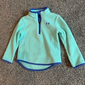 Under Armour teal half zip sweater